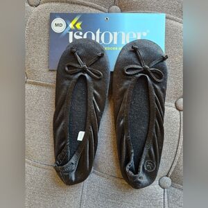 Isotoner Black Slip-On Flats